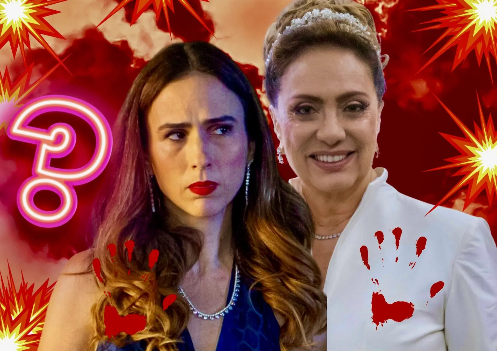 Anely (Tatá Werneck) e Agatha (Eliane Giardini) em Terra e Paixão