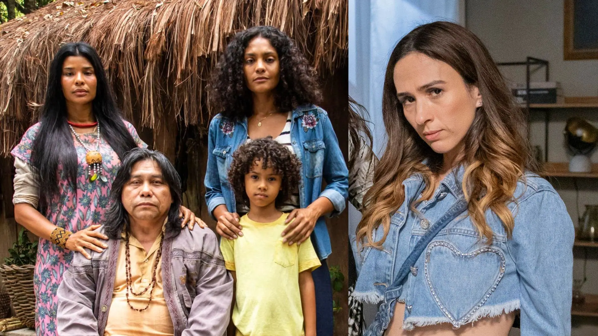 Iraê (Suyane Moreira), Aline (Bárbara Reis) e Anely (Tatá Werneck) em Terra e Paixão