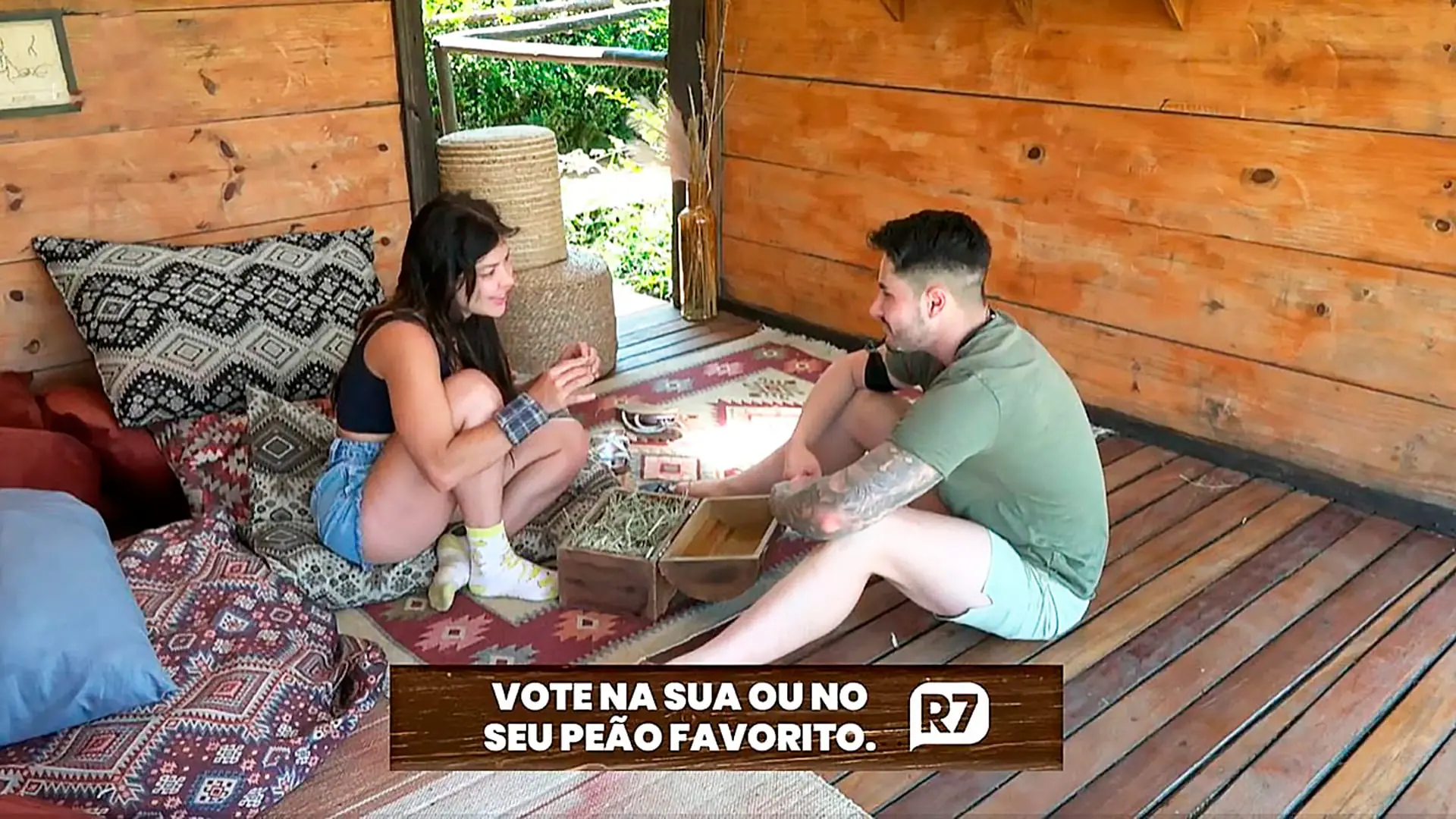 Jaquelline e Lucas Souza em A Fazenda 15