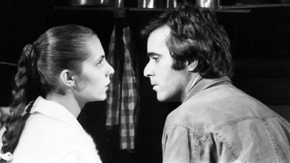 Pardal (Tony Ramos) e Bebel (Carla Camurati) em Livre Pra Voar