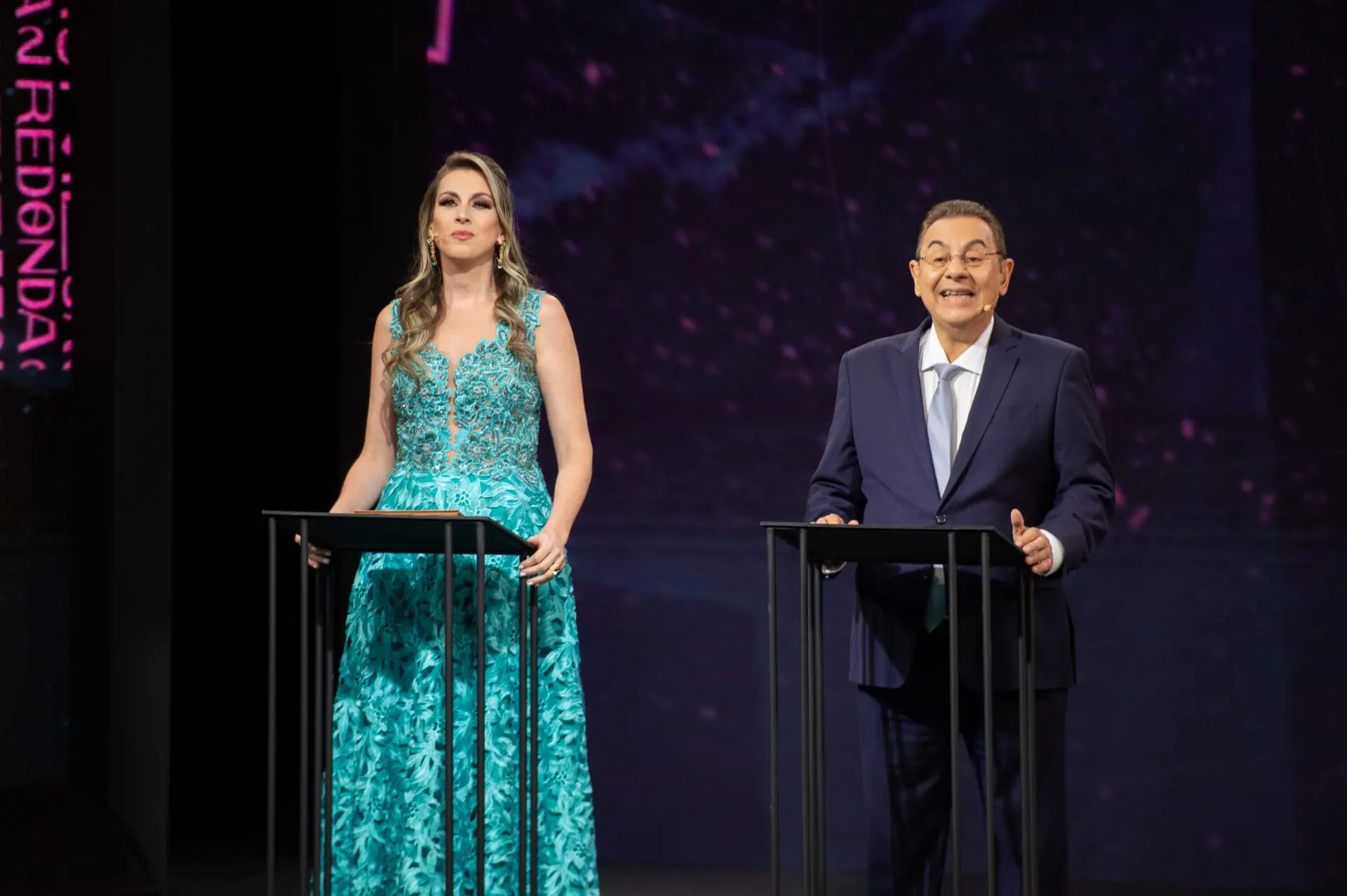 Michelle Giannella e Flávio Prado