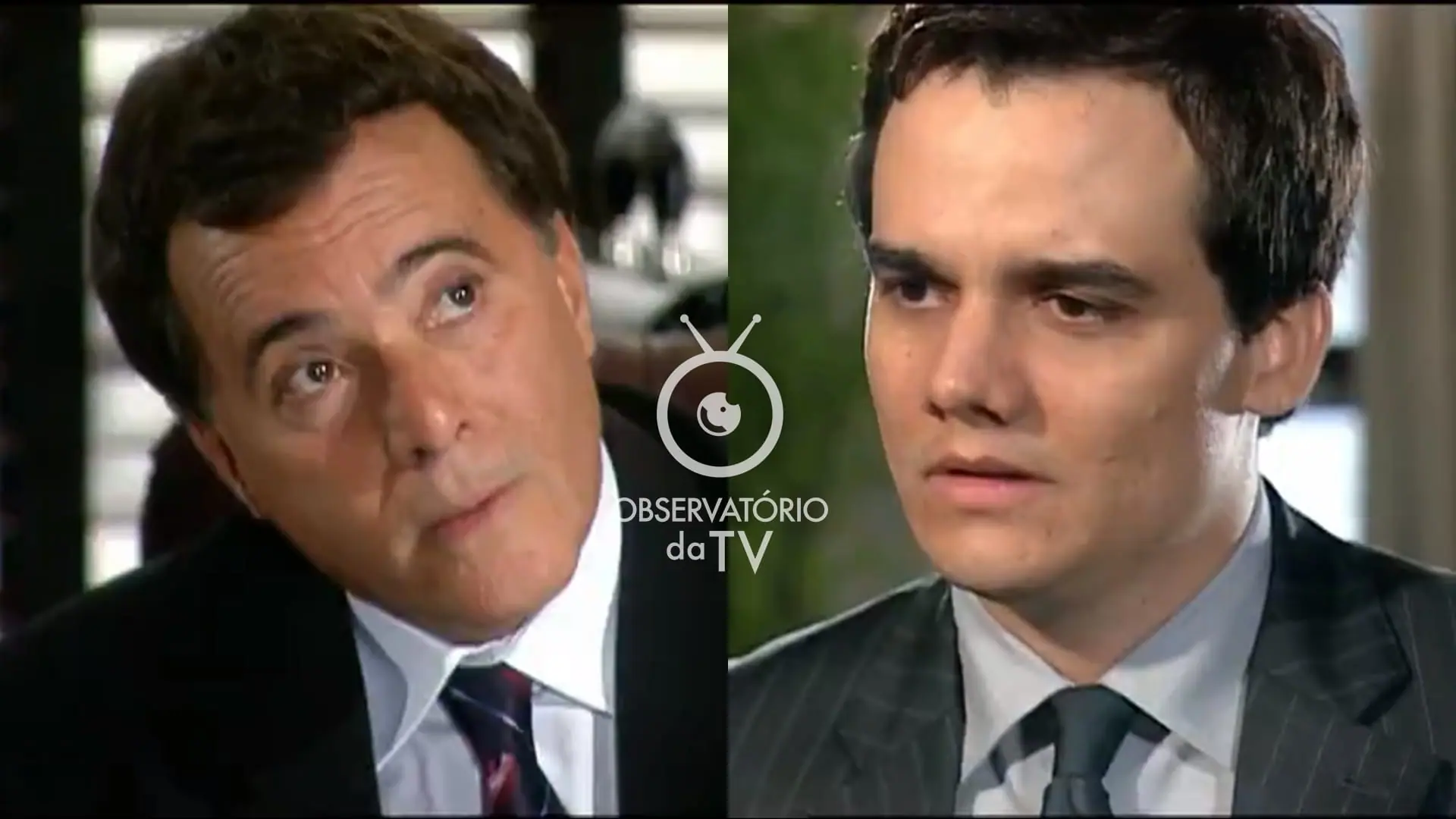 Antenor (Tony Ramos) e Olavo (Wagner Moura) de Paraíso Tropical
