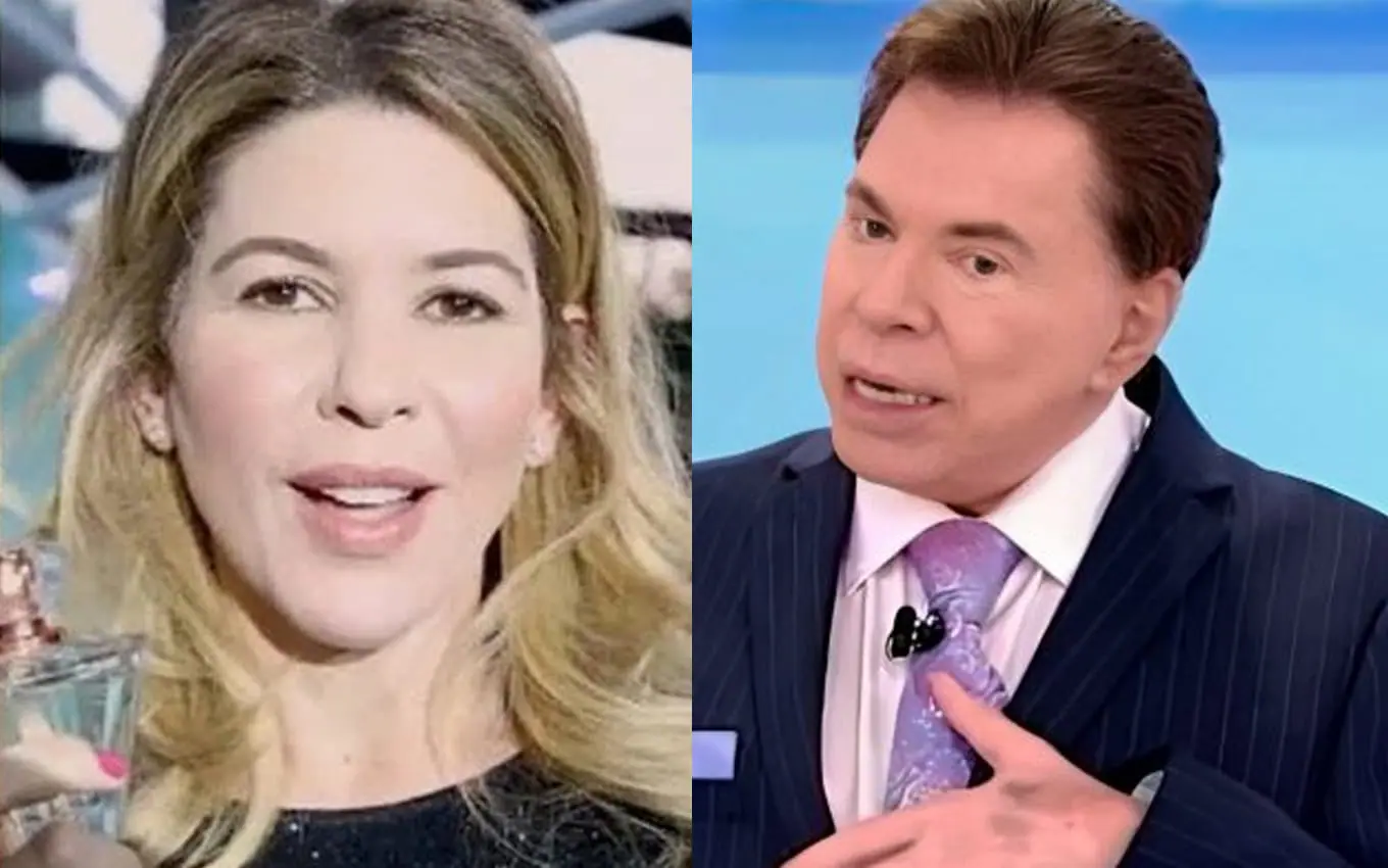 Daniela Beyruti e Silvio Santos