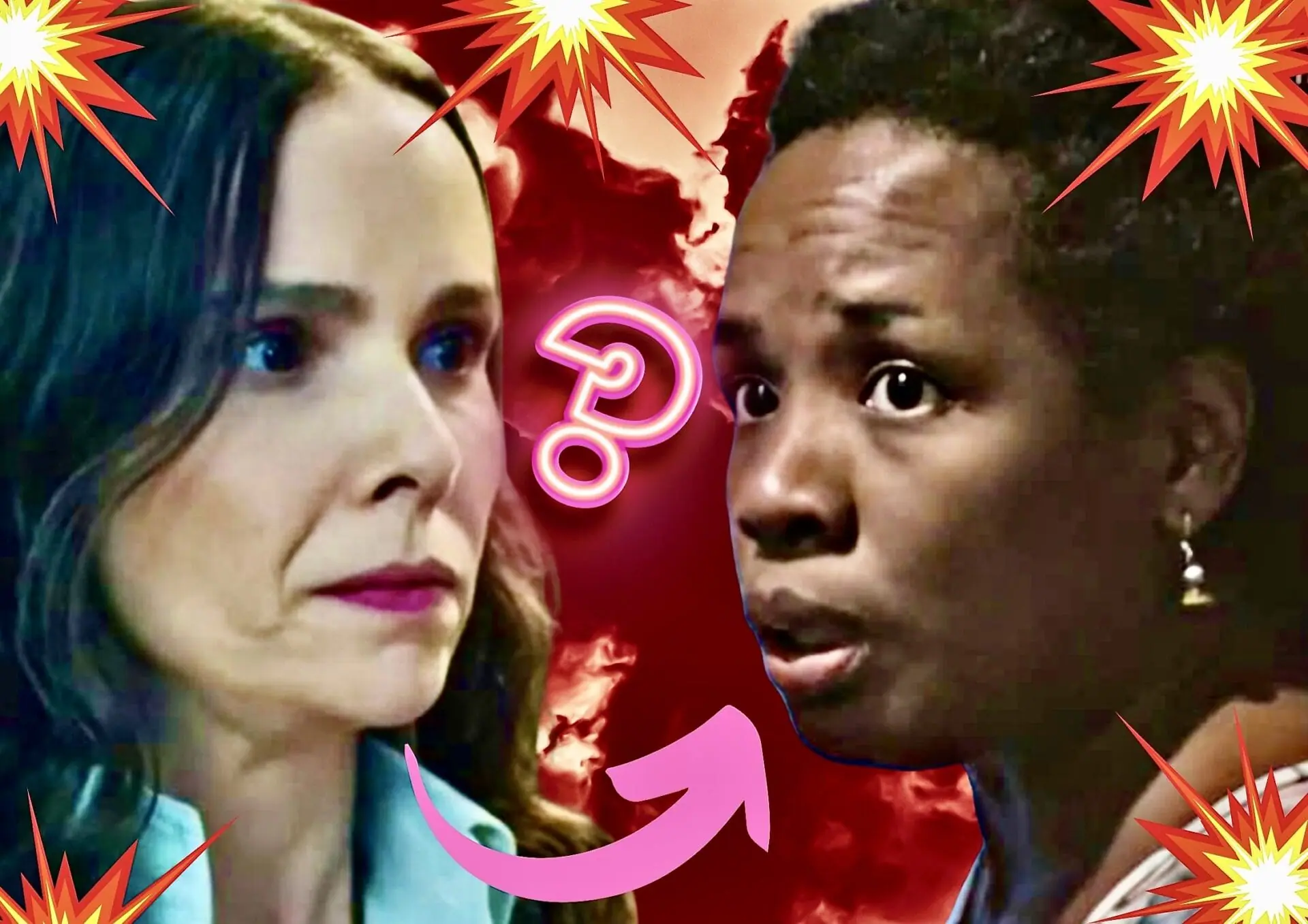 Lucinda (Débora Falabella) e Jussara (Tati Tibúrcio) em Terra e Paixão