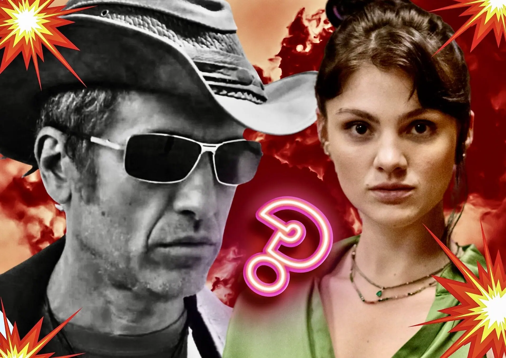 Dirceu (Eriberto Leão) e Petra (Débora Ozório) em Terra e Paixão