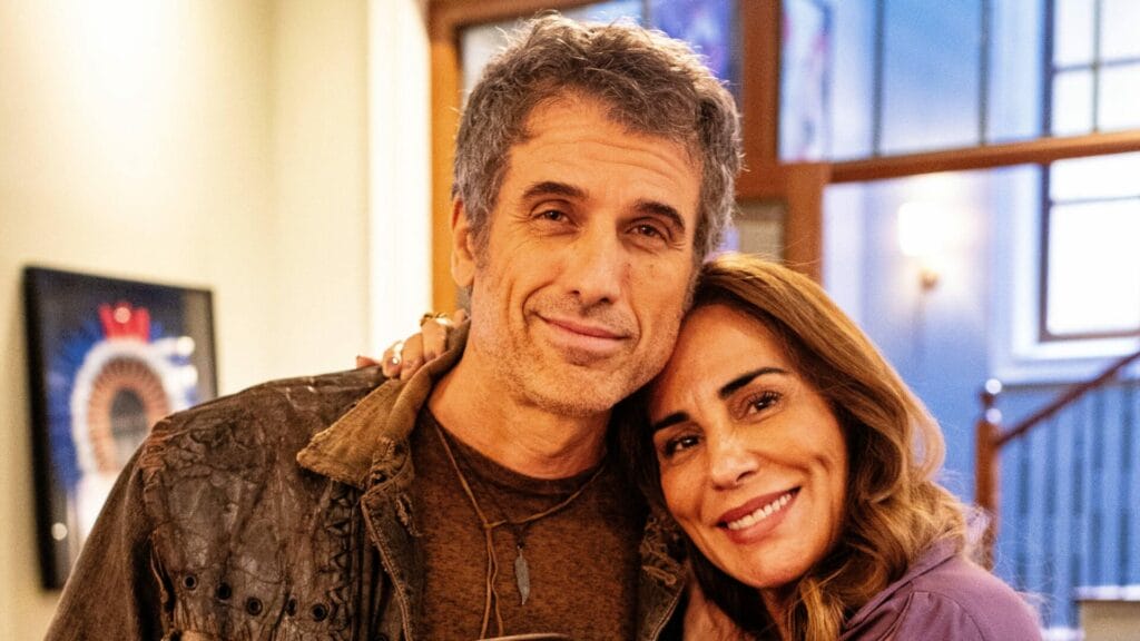 Irene (Gloria Pires) e Dirceu (Eriberto Leão) em Terra e Paixão