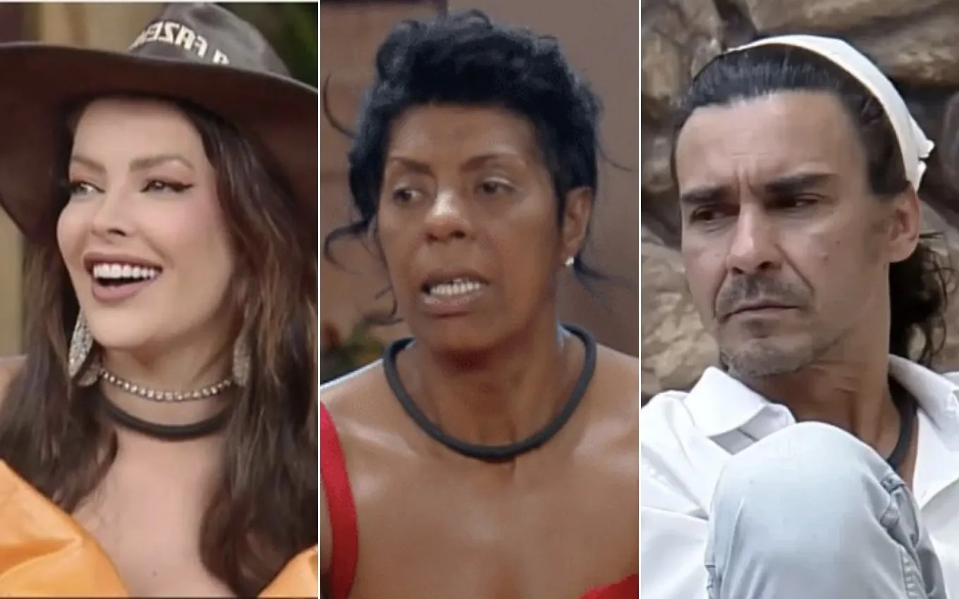 Jaquelline, Márcia Fu e André Gonçalves