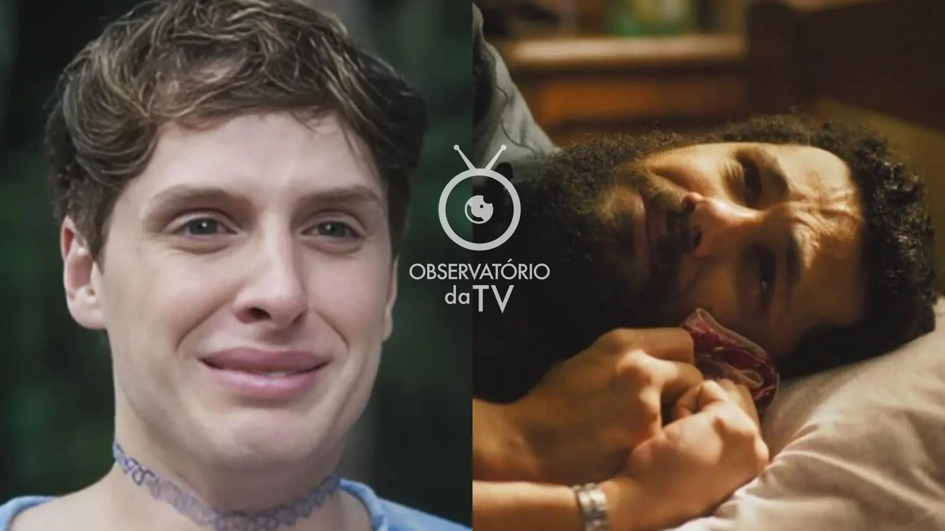Kelvin (Diego Martins) e Ramiro (Amaury Lorenzo) de Terra e Paixão