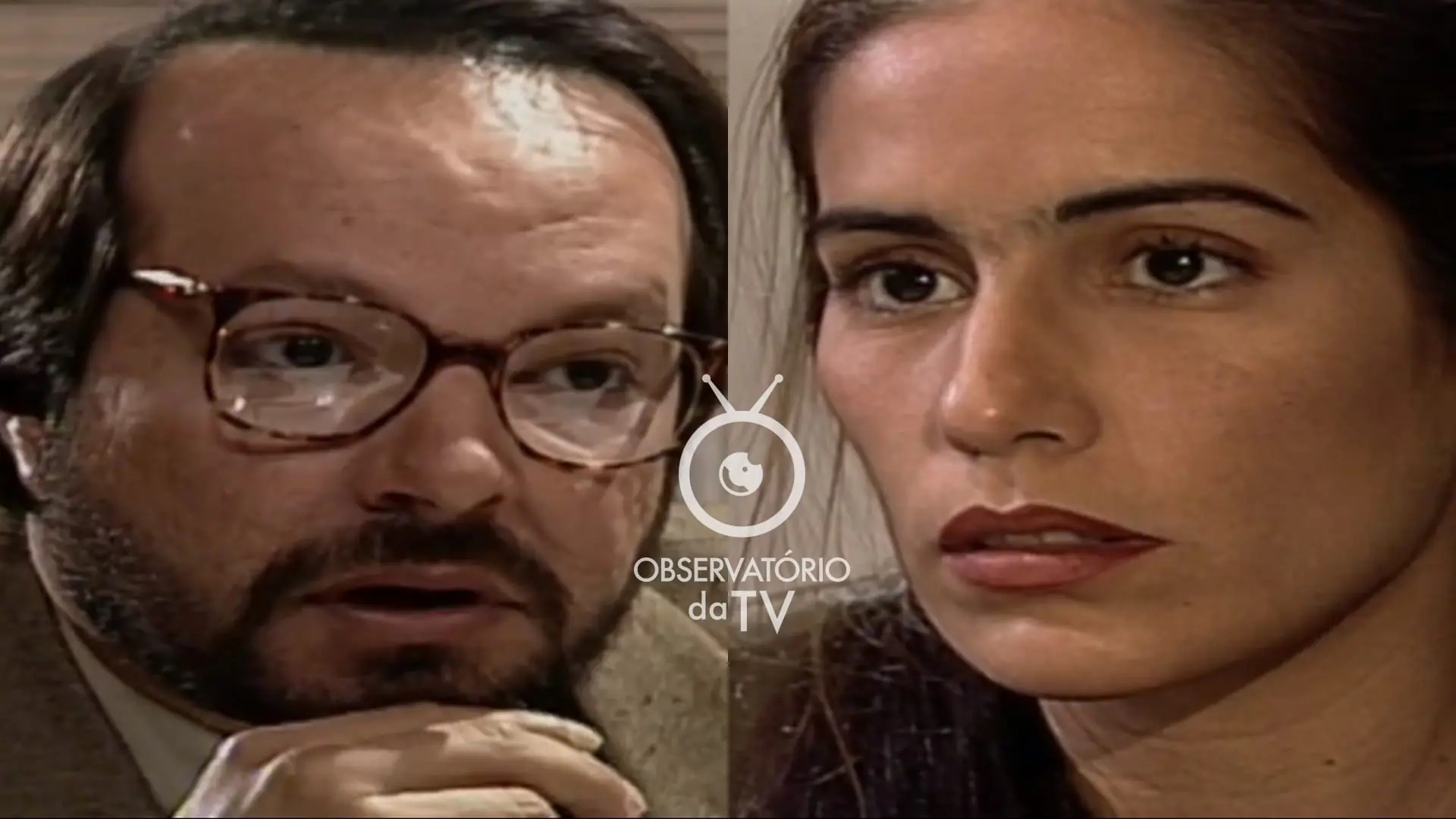 Otacílio (Wolf Maya) e Ruth (Gloria Pires) de Mulheres de Areia