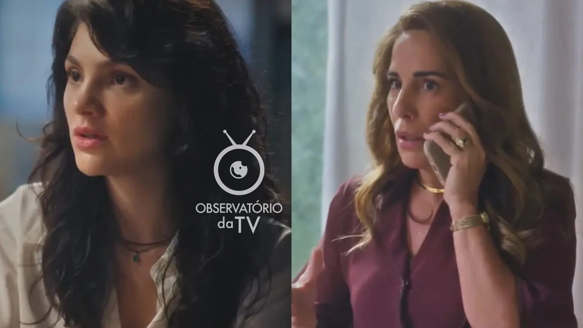 Petra (Debora Ozório) e Irene (Gloria Pires) de Terra e Paixão