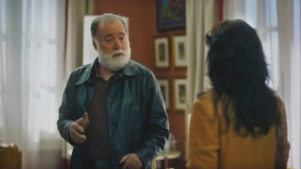 Antônio (Tony Ramos) e Petra (Debora Ozório) em Terra e Paixão