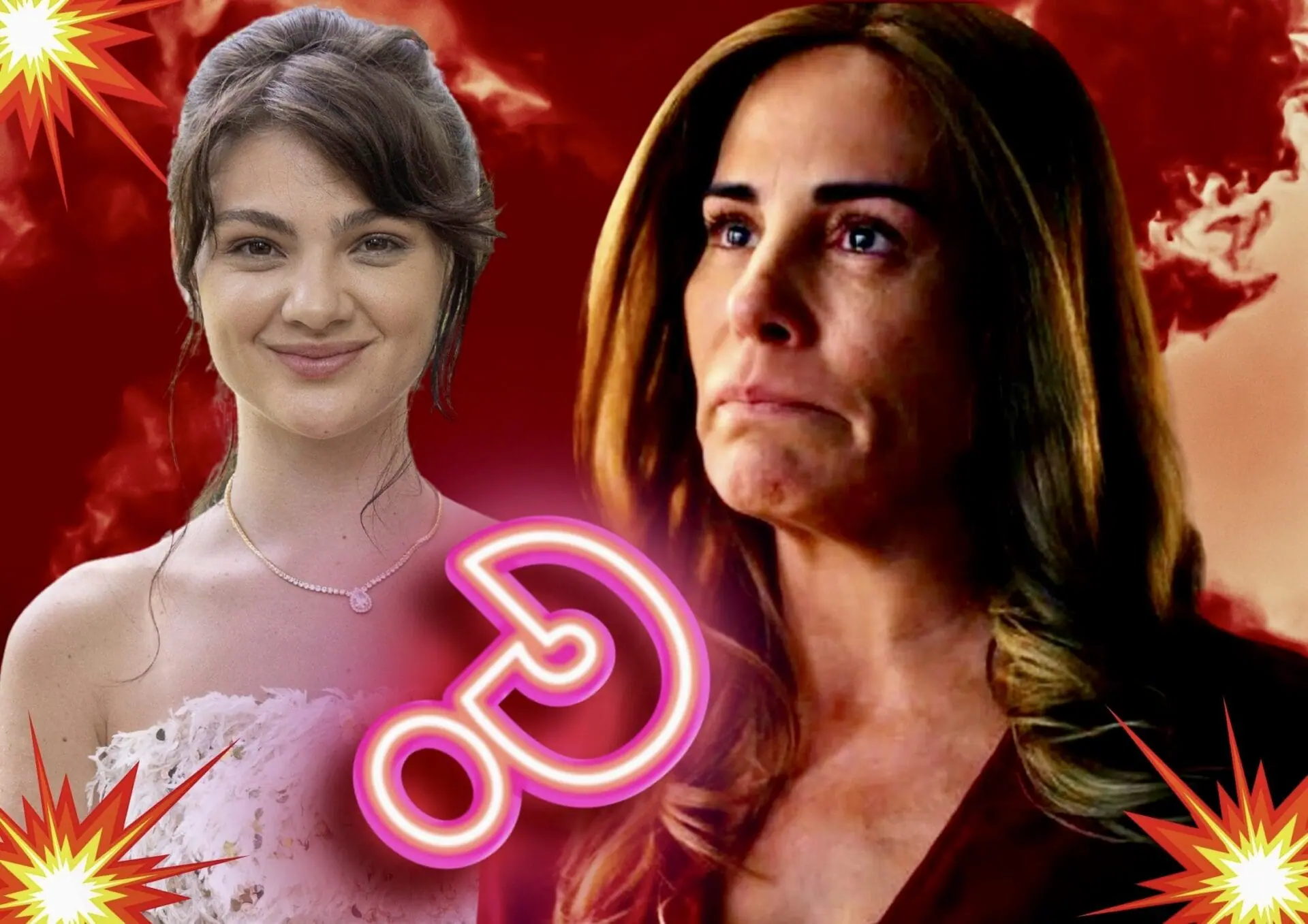 Irene (Gloria Pires) e Petra (Debora Ozório) de Terra e Paixão