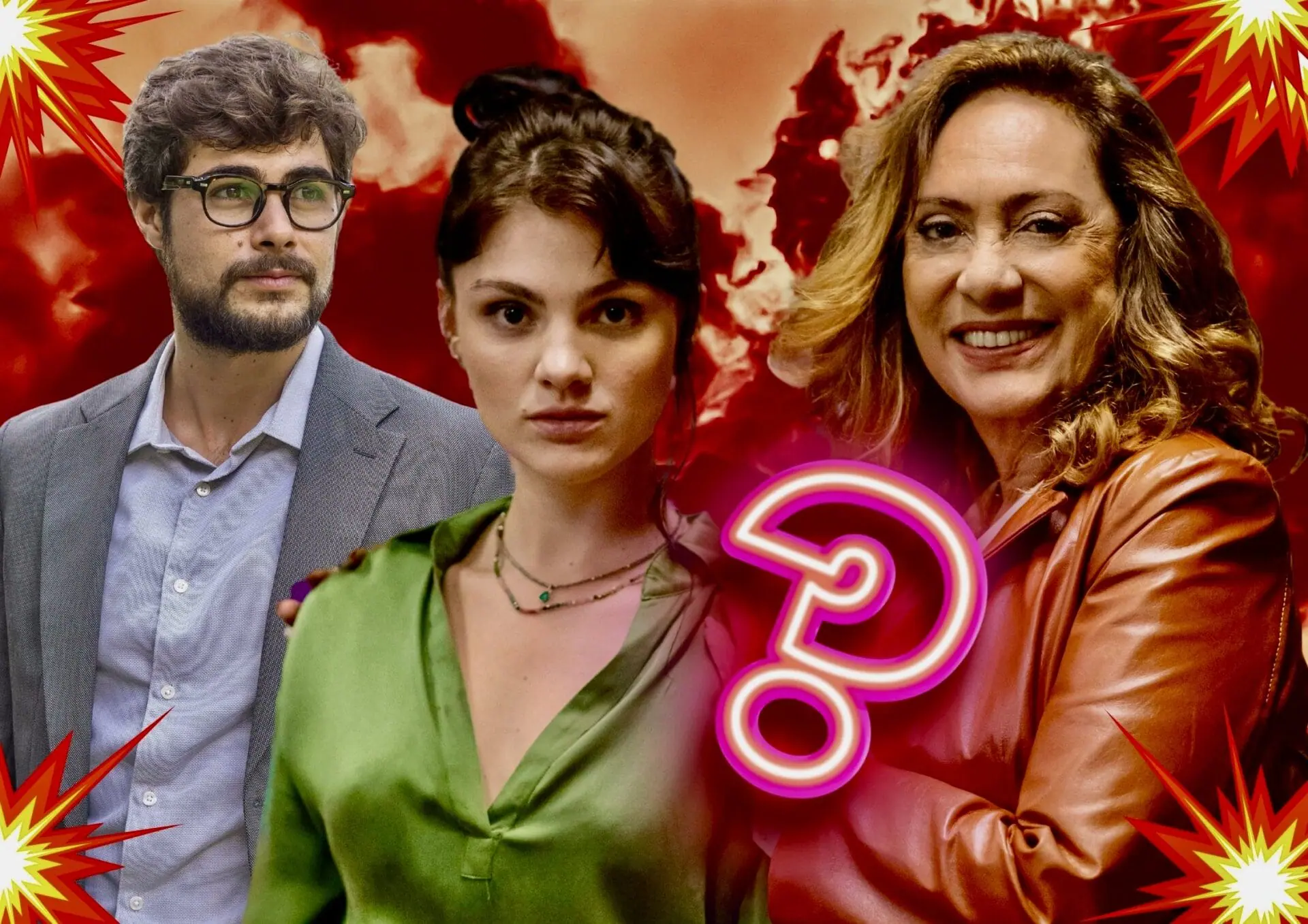 Agatha (Eliane Giardini), Hélio (Rafa Vitti) e Petra (Débora Ozório) em Terra e Paixão