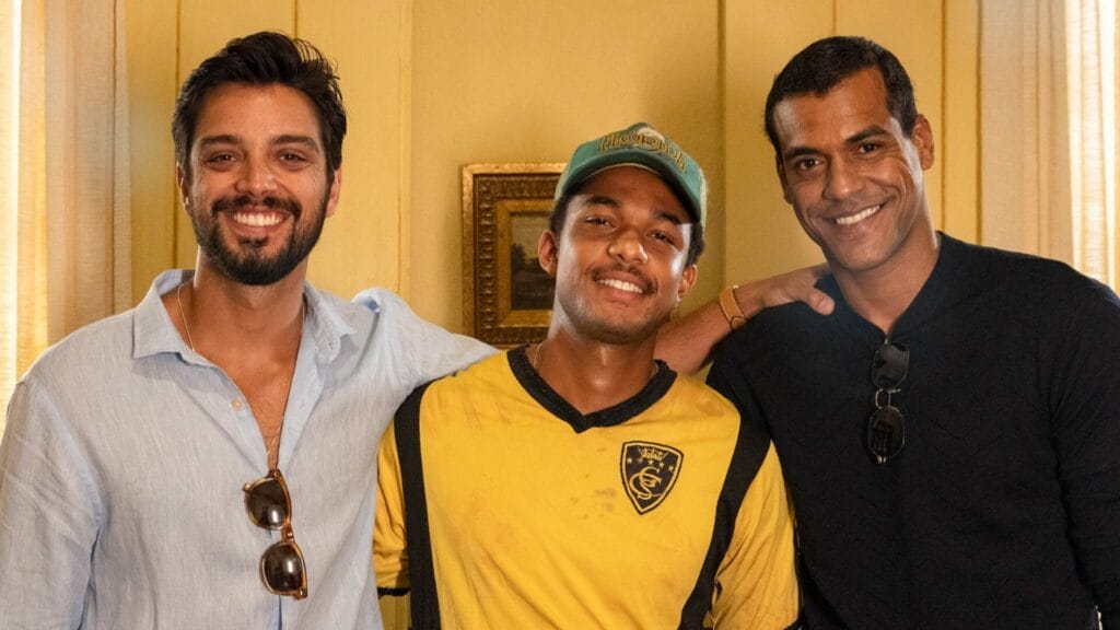 José Venâncio (Rodrigo Simas), João Pedro (Juan Paiva) e José Bento (Marcello Melo Jr.) em Renascer 2024
