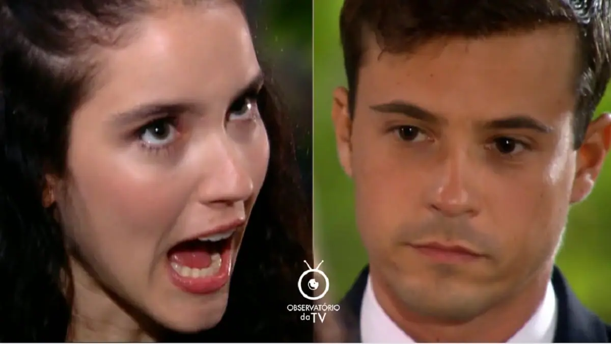 Camila (Patrícia Werneck) e Fred (Paulo Vilhena) de Paraíso Tropical