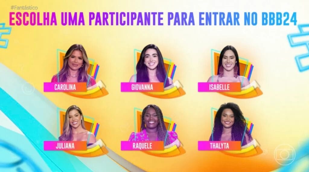 Candidatos a vaga no BBB 24