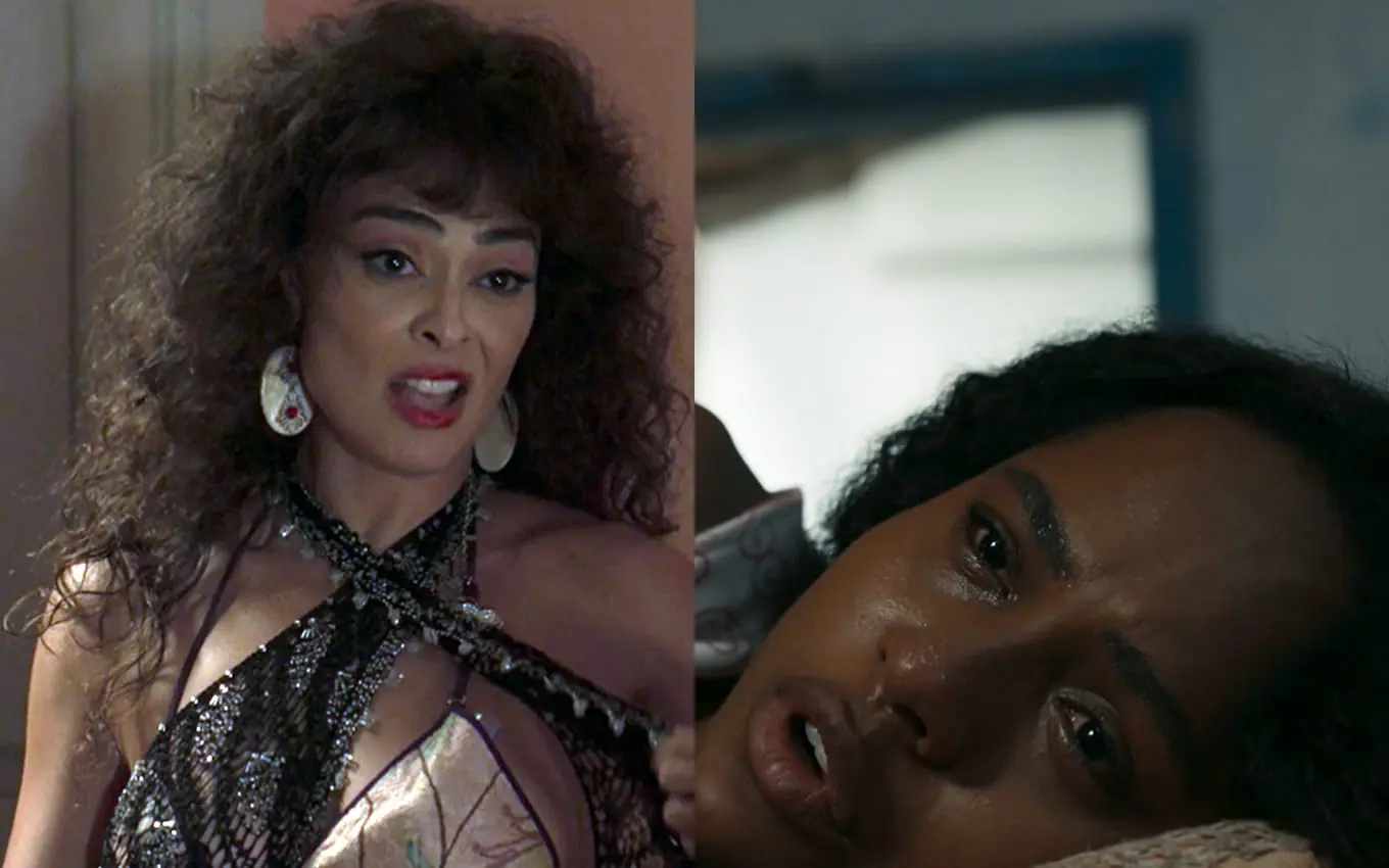 Jacutinga (Juliana Paes) e Maria Santa (Duda Santos) em Renascer