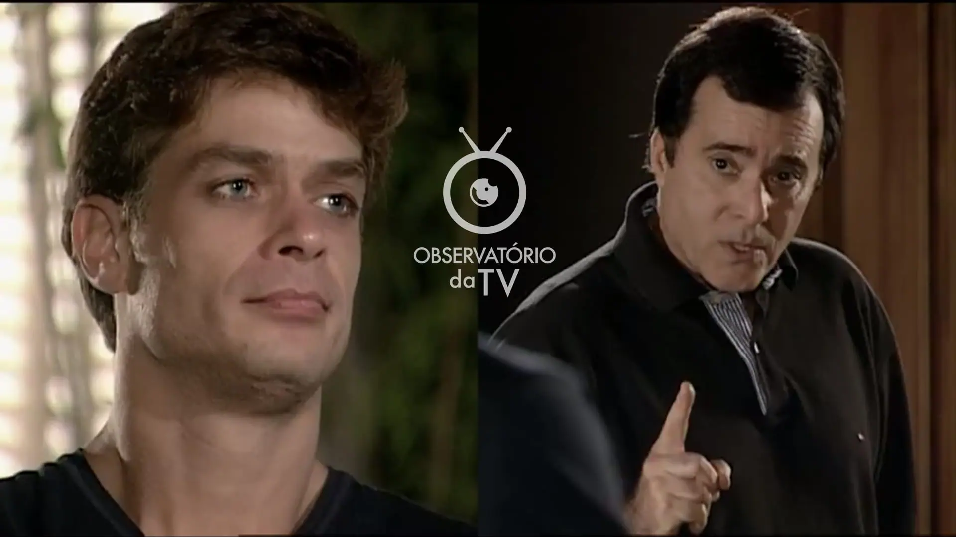 Daniel (Fábio Assunção) e Antenor (Tony Ramos) de Paraíso Tropical