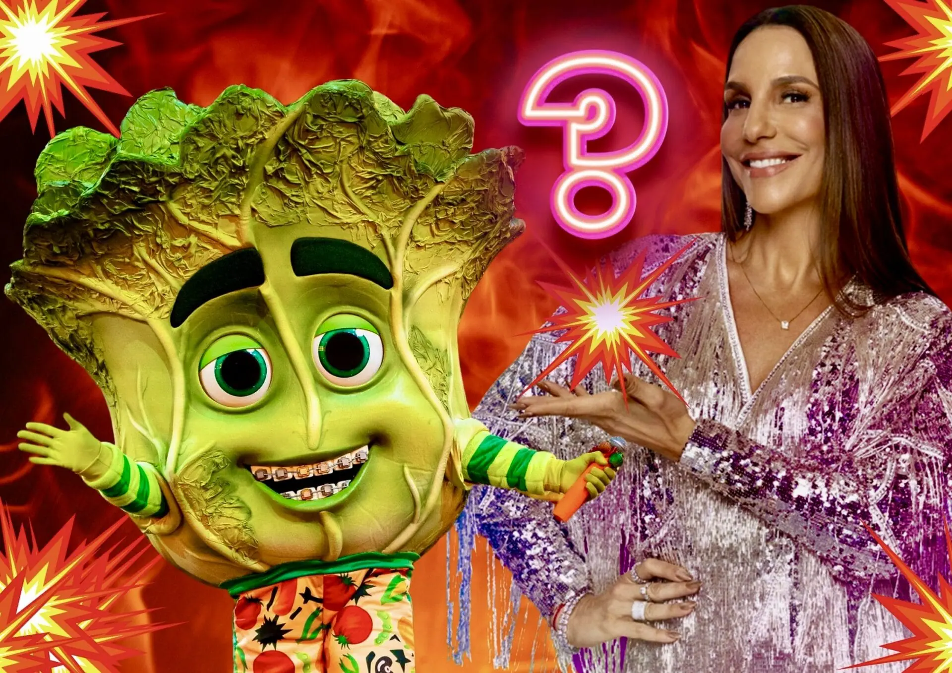 Ivete Sangalo nos bastidores do The Masked Singer Brasil