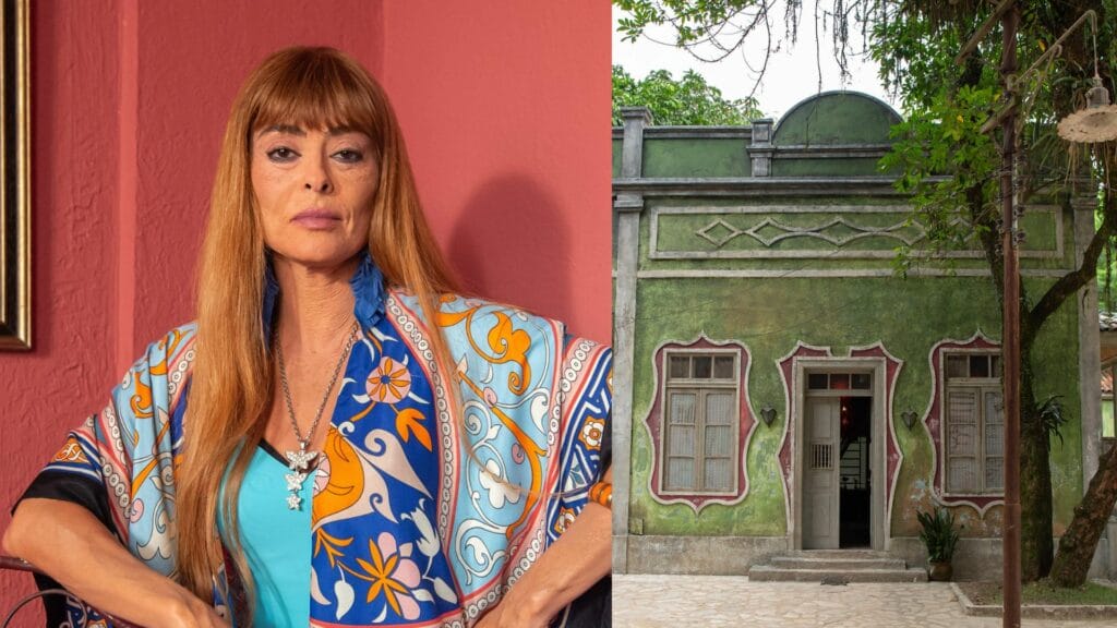 Jacutinga (Juliana Paes) e o bordel da personagem em Renascer
