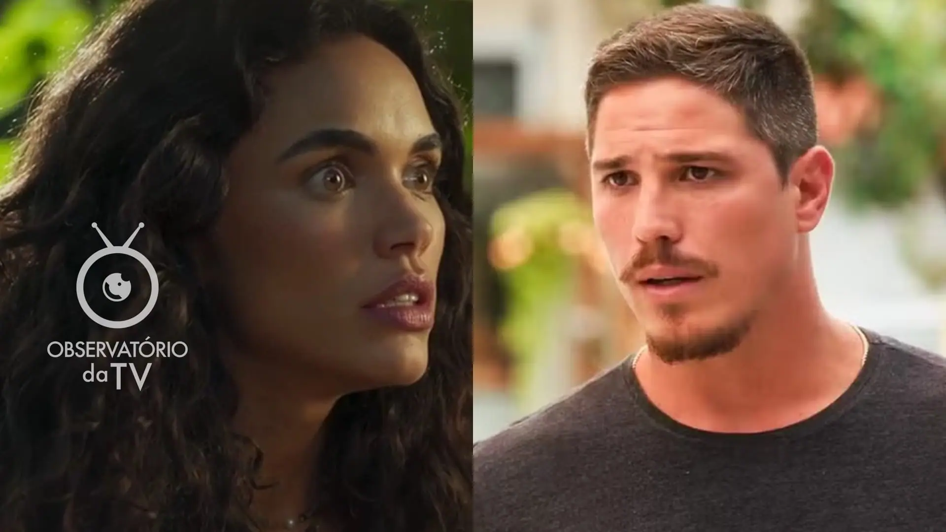 Luna (Giovana Cordeiro) e Julião (Romulo Arantes Neto) de Fuzuê