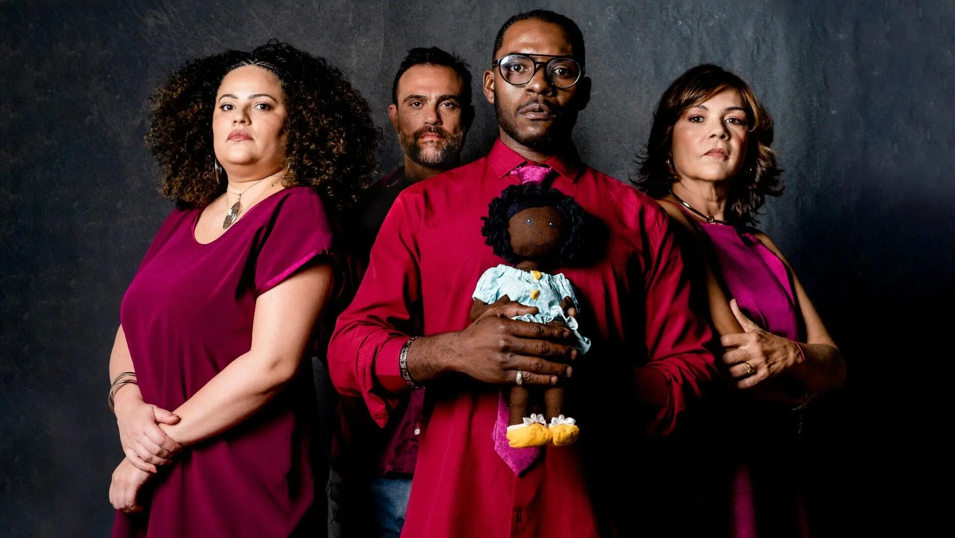 Elenco da peça Para meu Amigo Branco