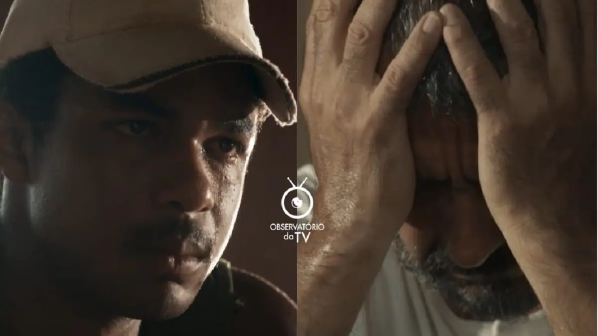 José Inocêncio (Marcos Palmeira) e João Pedro (Juan Paiva) em Renascer