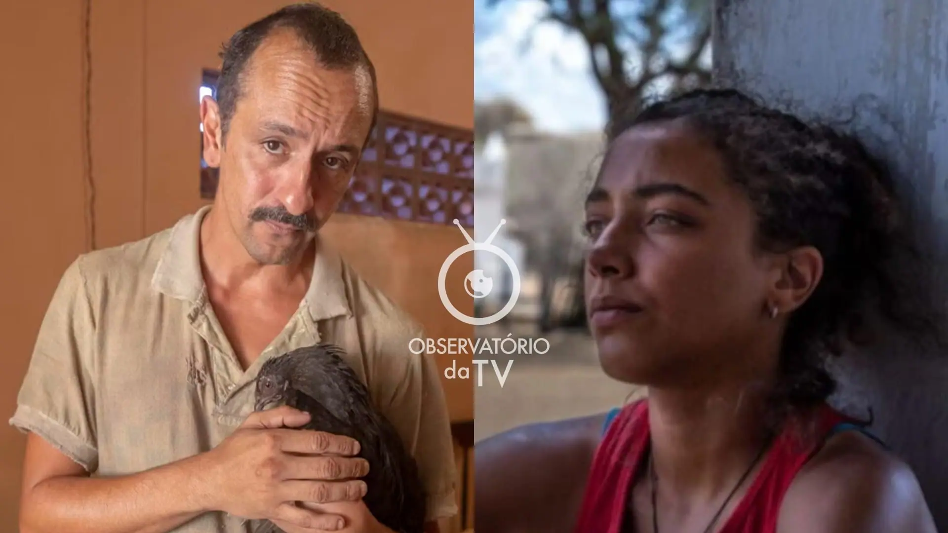 Tião Galinha (Irandhir Santos) e Joana (Alice Carvalho) de Renascer