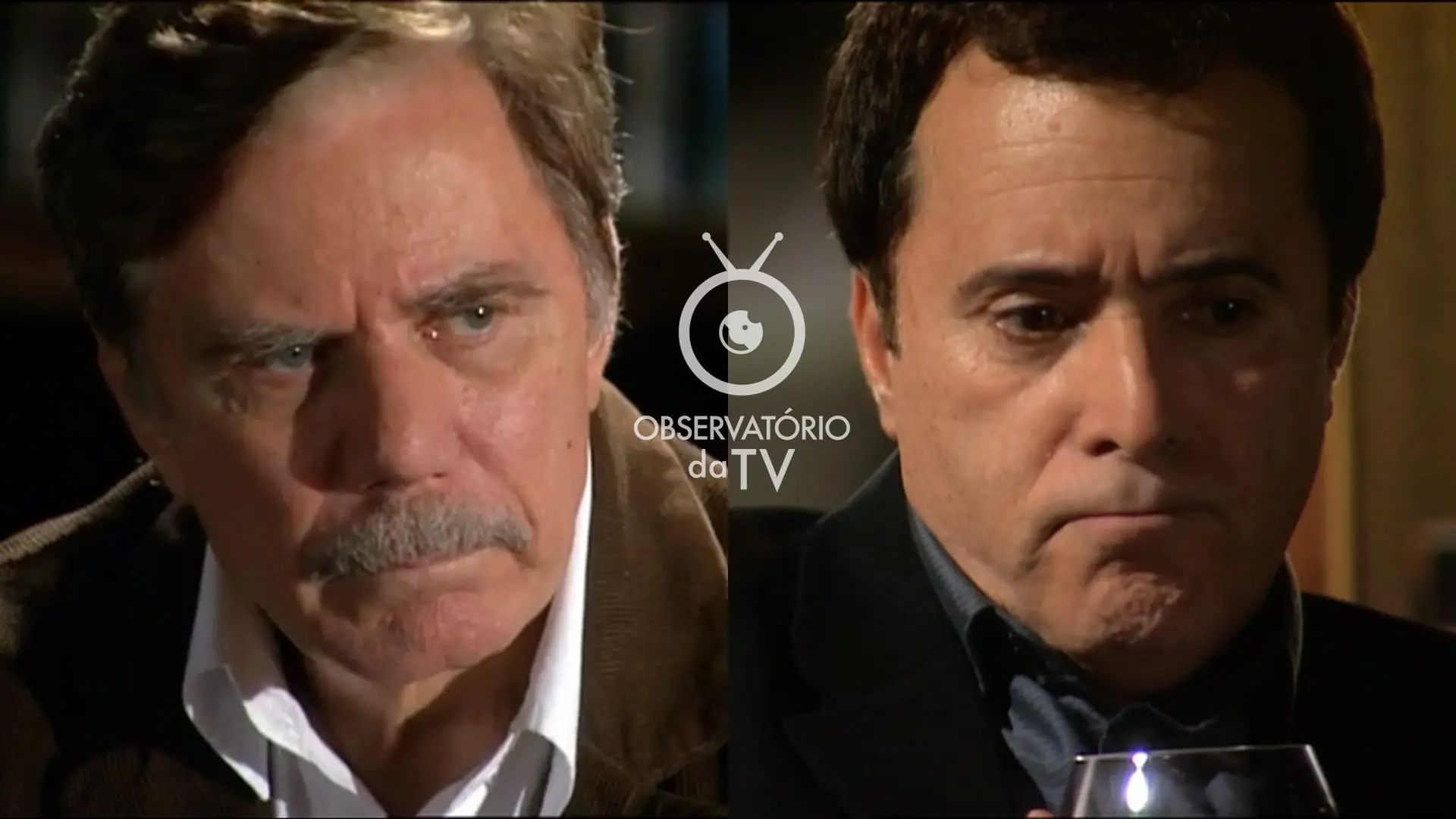 Clemente (Reginaldo Faria) e Antenor (Tony Ramos) de Paraíso Tropical