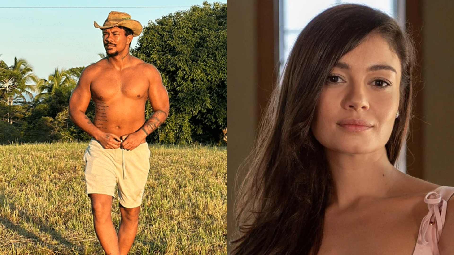 Damião (Xamã) e Eliana (Sophie Charlotte) de Renascer