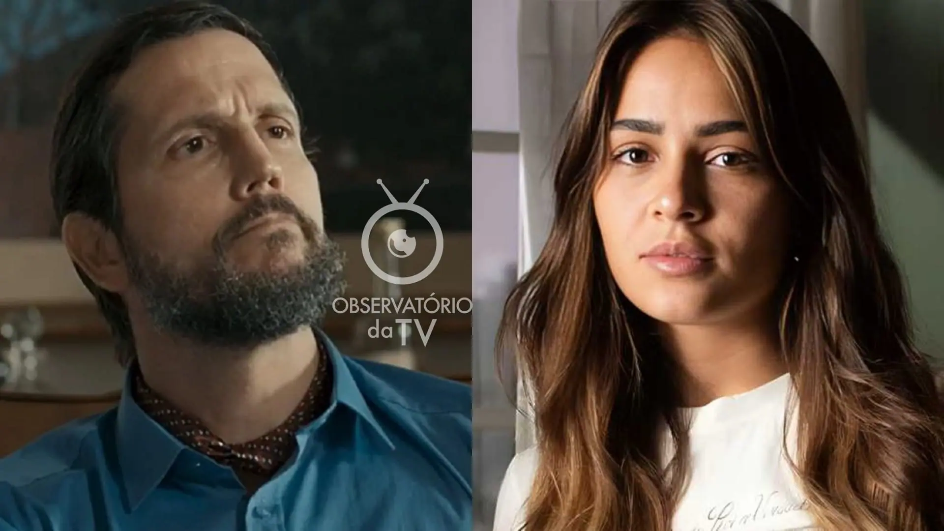 Egídio (Vladimir Brichta) e Sandra (Giullia Buscacio) de Renascer
