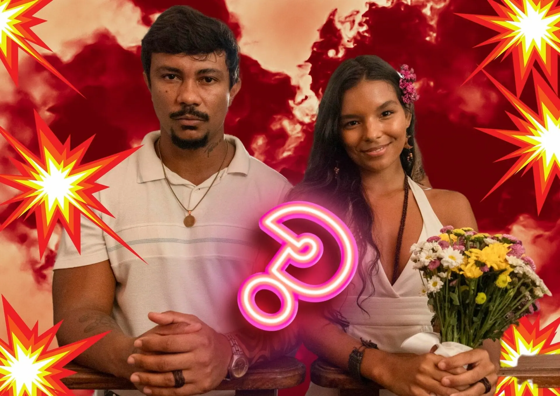Ritinha (Mell Muzzillo) e Damião (Xamã) em Renascer