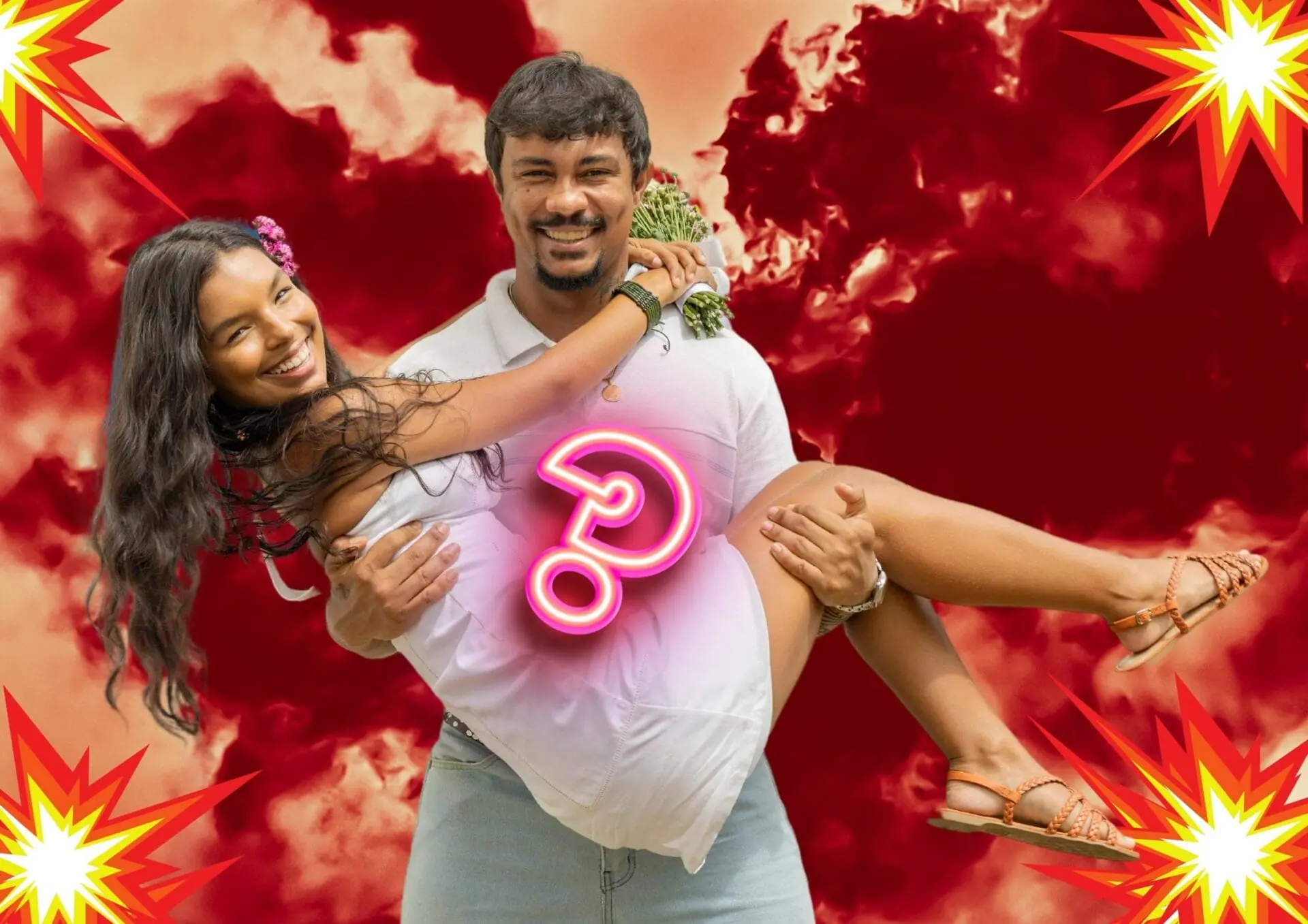 Ritinha (Mell Muzzillo) e Damião (Xamã) em Renascer