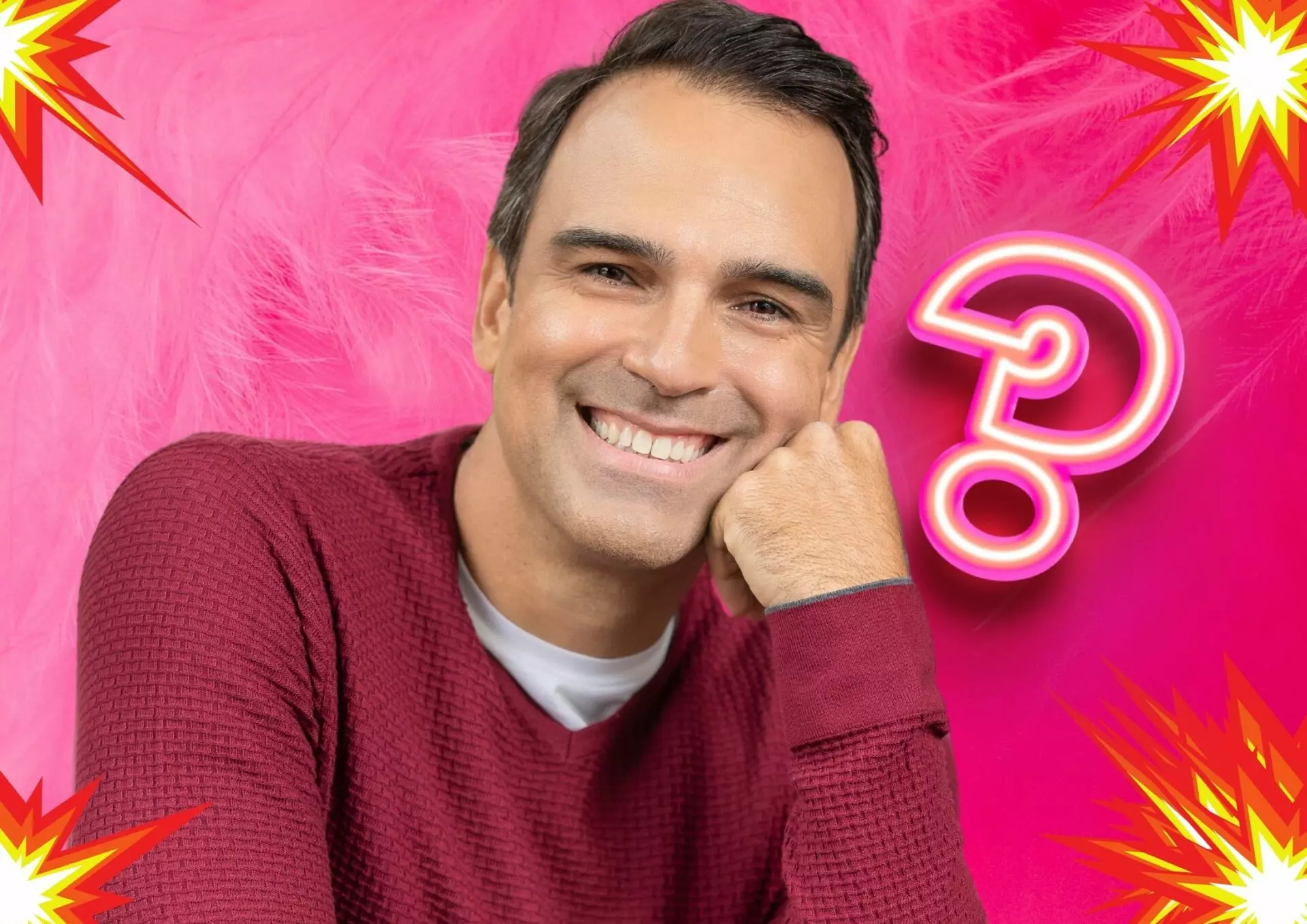 Tadeu Schmidt nos bastidores do BBB 24