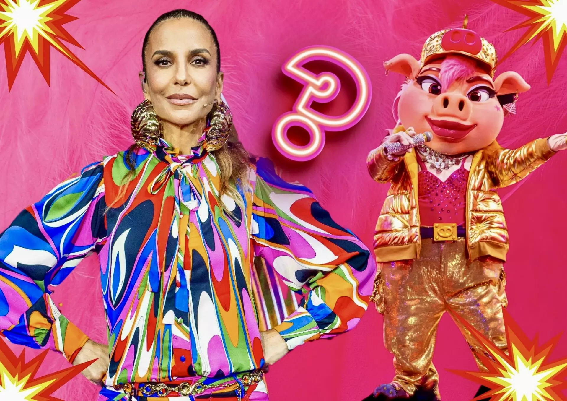 Ivete Sangalo nos bastidores do The Masked Singer Brasil