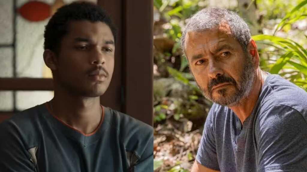 João Pedro (Juan Paiva) e José Inocêncio (Marcos Palmeira) de Renascer