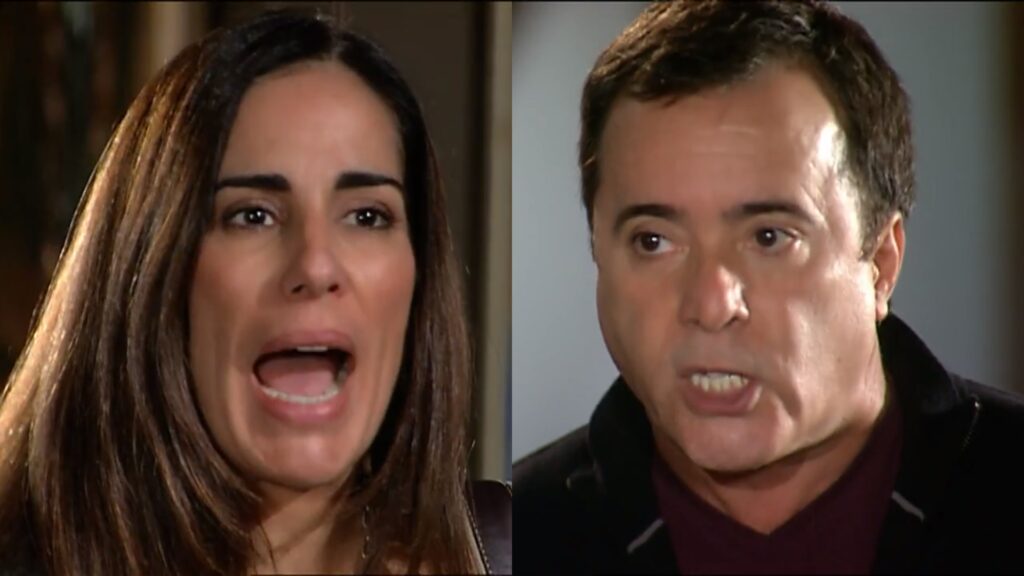 Lúcia (Gloria Pires) e Antenor (Tony Ramos) de Paraíso Tropical
