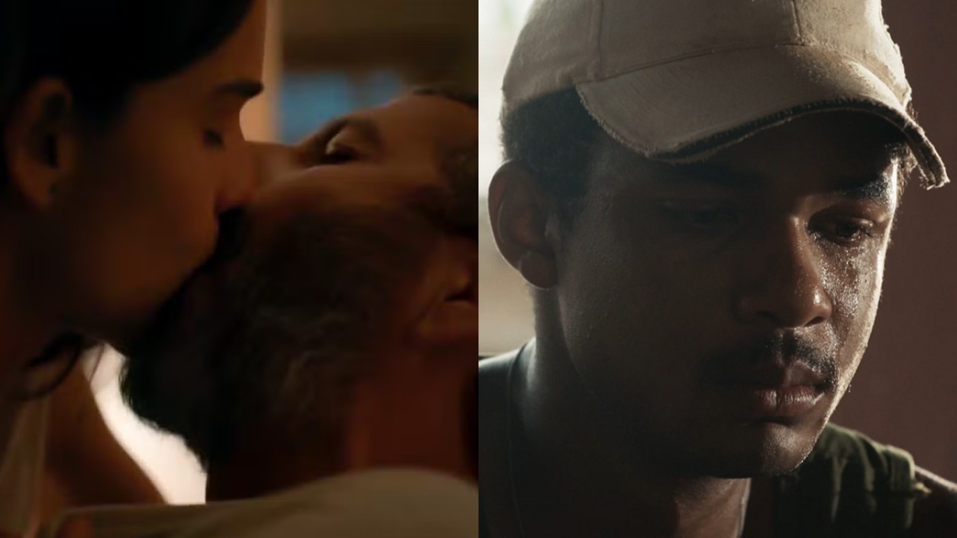 Mariana (Theresa Fonseca) José Inocêncio (Marcos Palmeira) e João Pedro (Juan Paiva) de Renascer