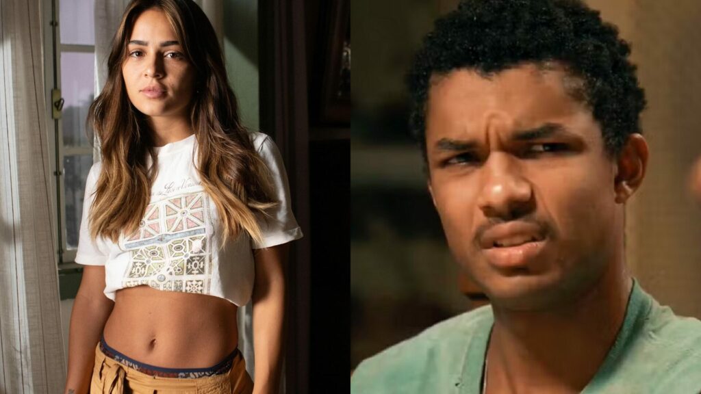 Sandra (Giullia Buscacio) e João Pedro (Juan Paiva) de Renascer