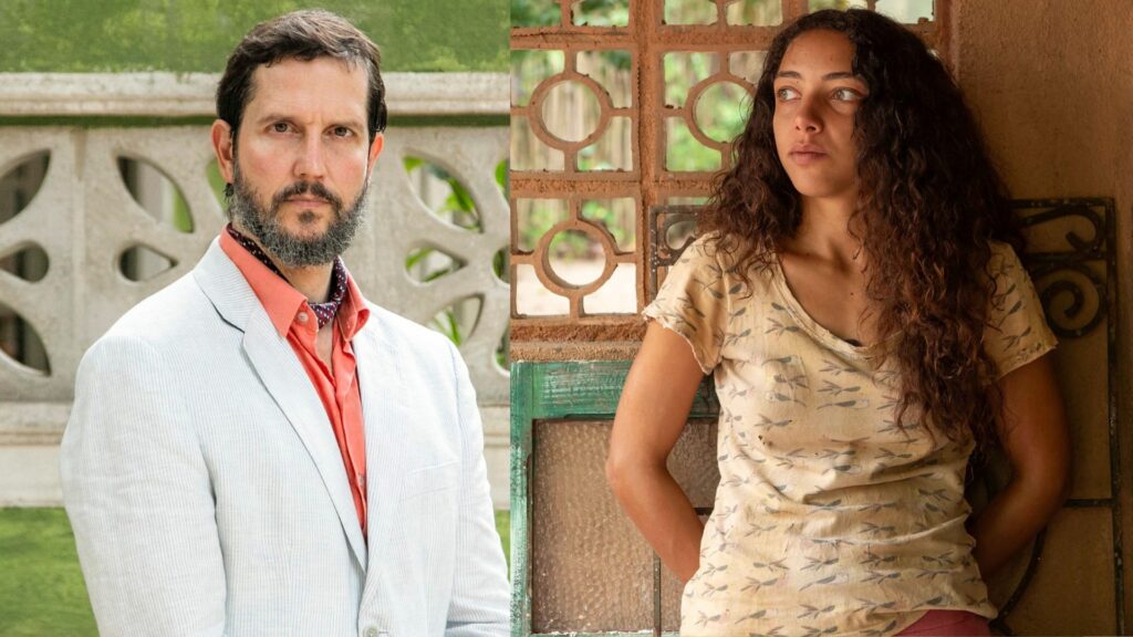 Egídio (Vladimir Brichta) e Joana (Alice Carvalho) em Renascer