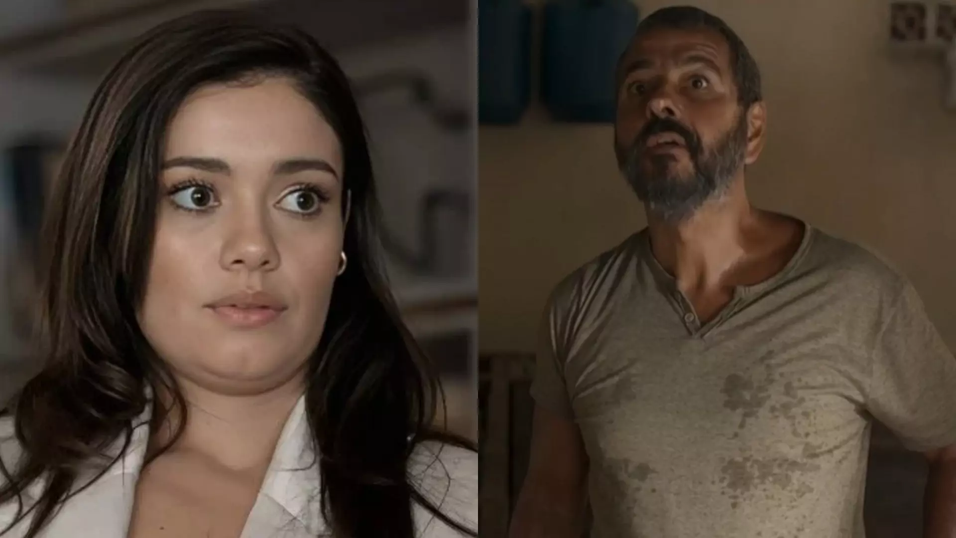Eliana (Sophie Charlotte) e José Inocêncio (Marcos Palmeira) de Renascer