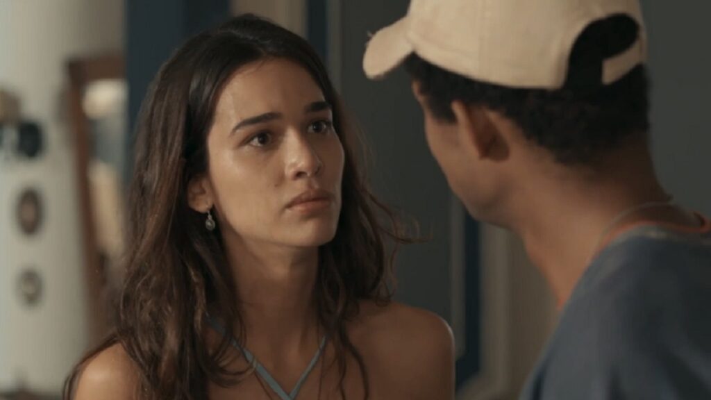 João Pedro (Juan Paiva) e Mariana (Theresa Fonseca) em Renascer