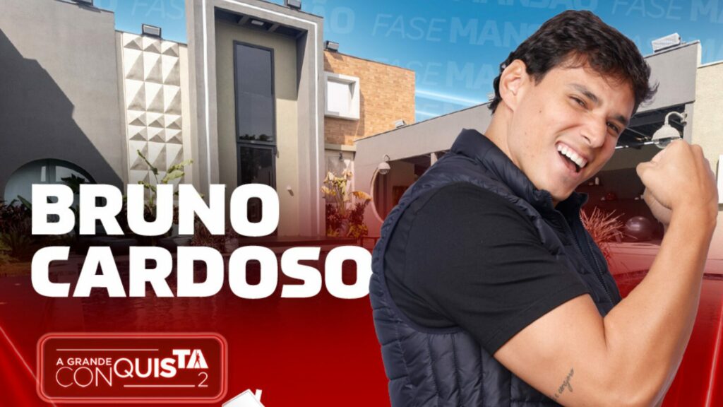 Bruno Cardoso está na Mansão de A Grande Conquista 2