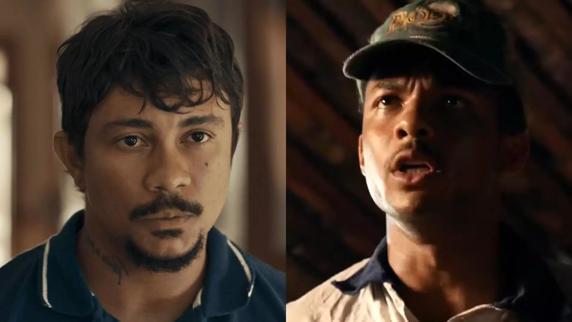 Damião (Xamã) e João Pedro (Juan Paiva) de Renascer