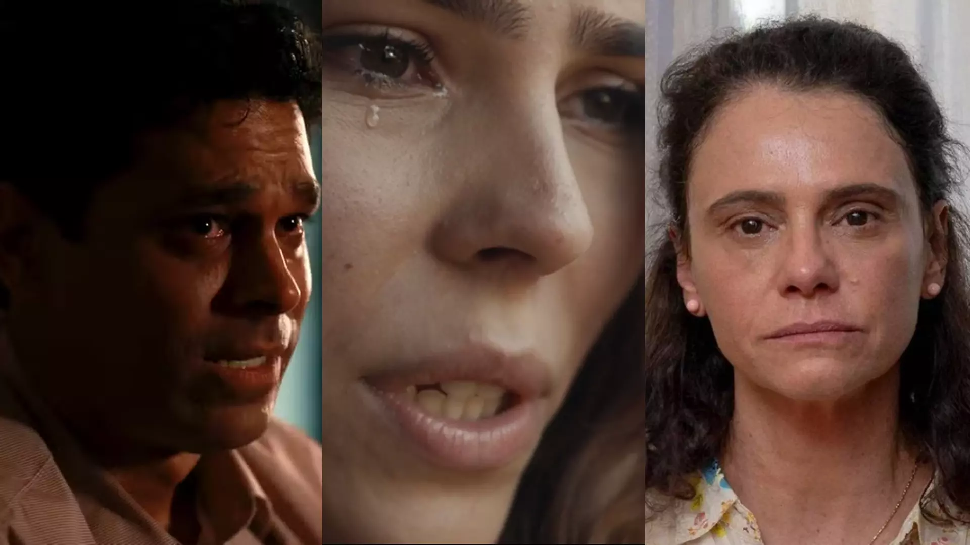 José Augusto (Renan Monteiro), Buba (Gabriela Medeiros) e Meire (Malu Galli) de Renascer