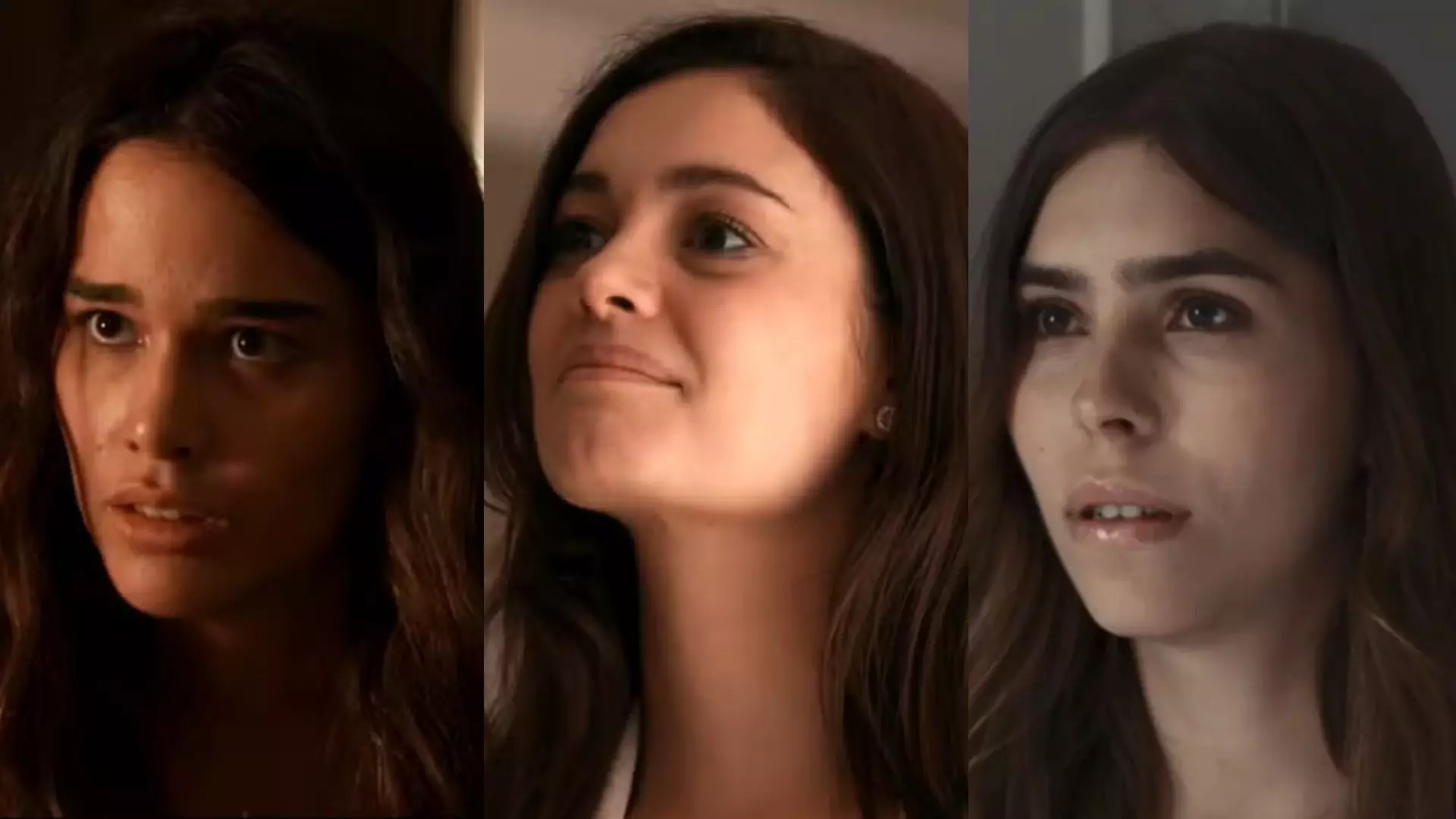 Mariana (Theresa Fonseca), Eliana (Sophie Charlotte) e Buba (Gabriela Medeiros) de Renascer