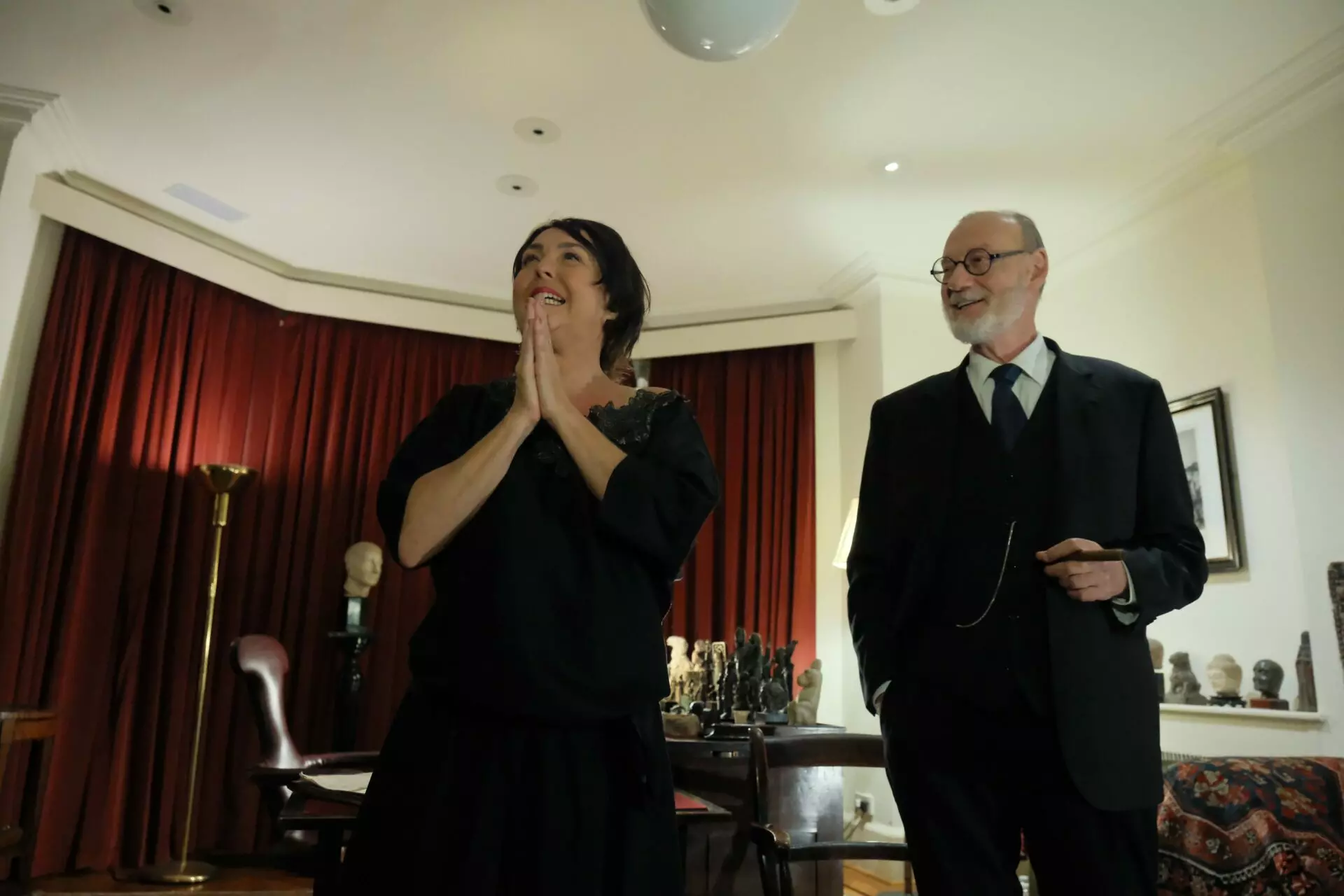 Pça Hilda e Freud no Freud Museum, em Londres