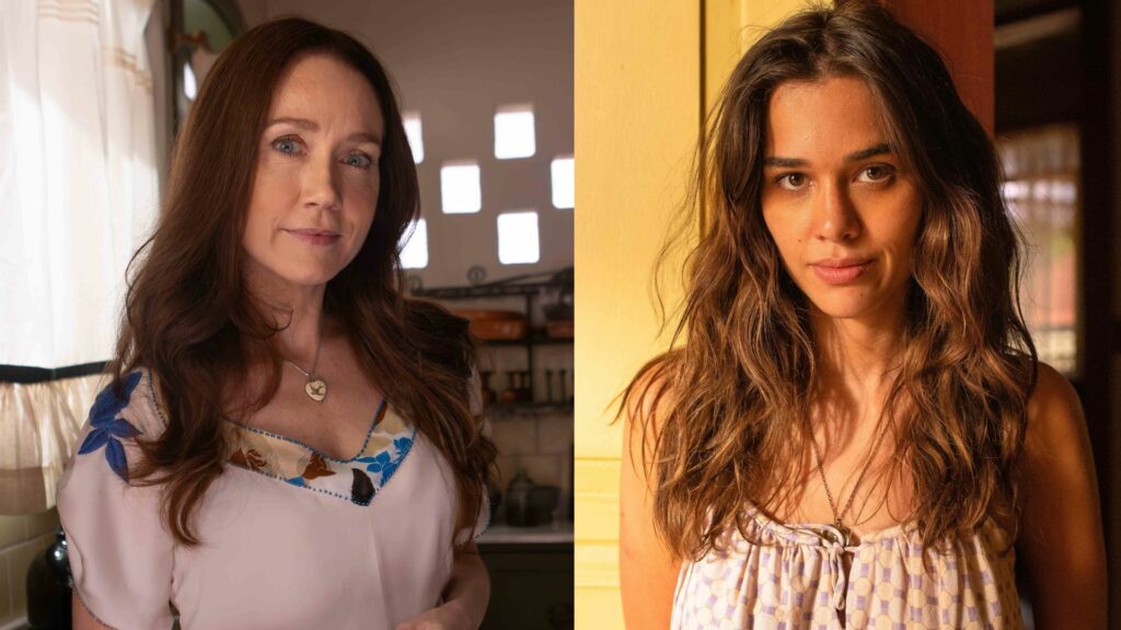 Dona Patroa (Camila Morgado) e Mariana (Theresa Fonseca) em Renascer