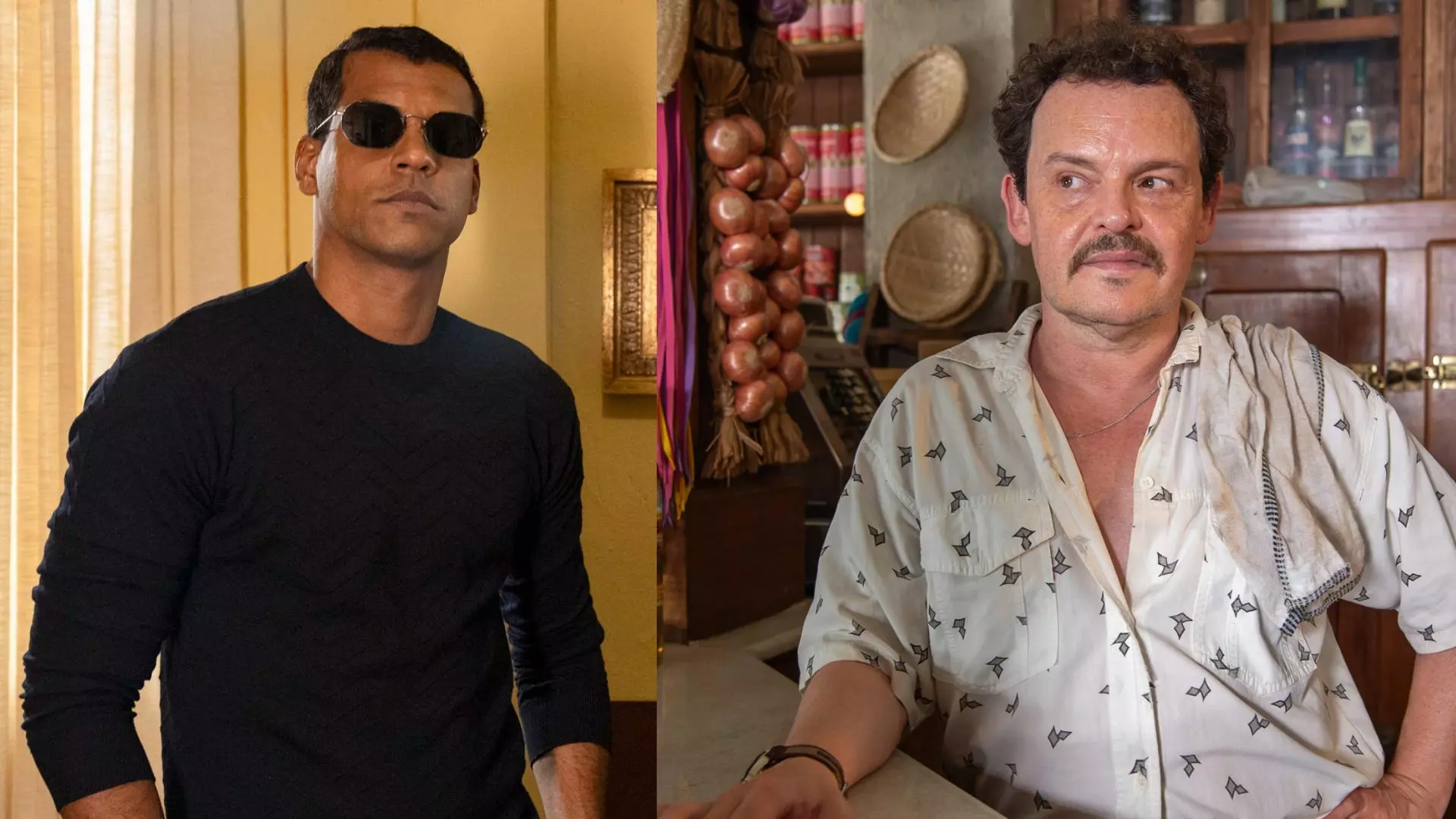 José Bento (Marcelo Mello Jr) e Norberto (Matheus Nachtergaele) em Renascer