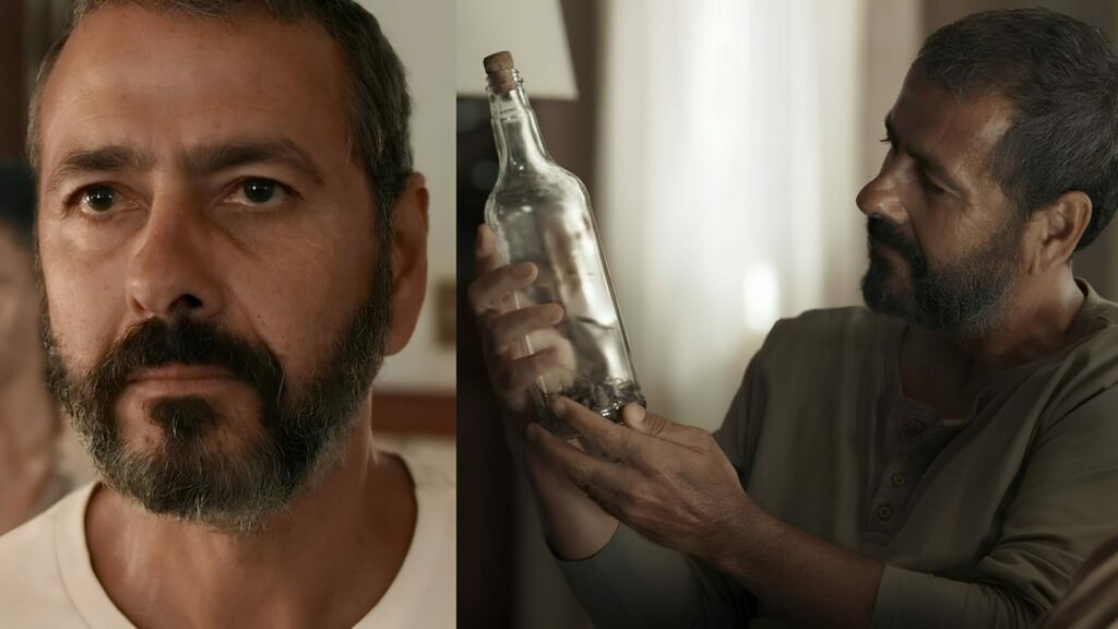José Inocêncio com o diabinho na garrafa em Renascer
